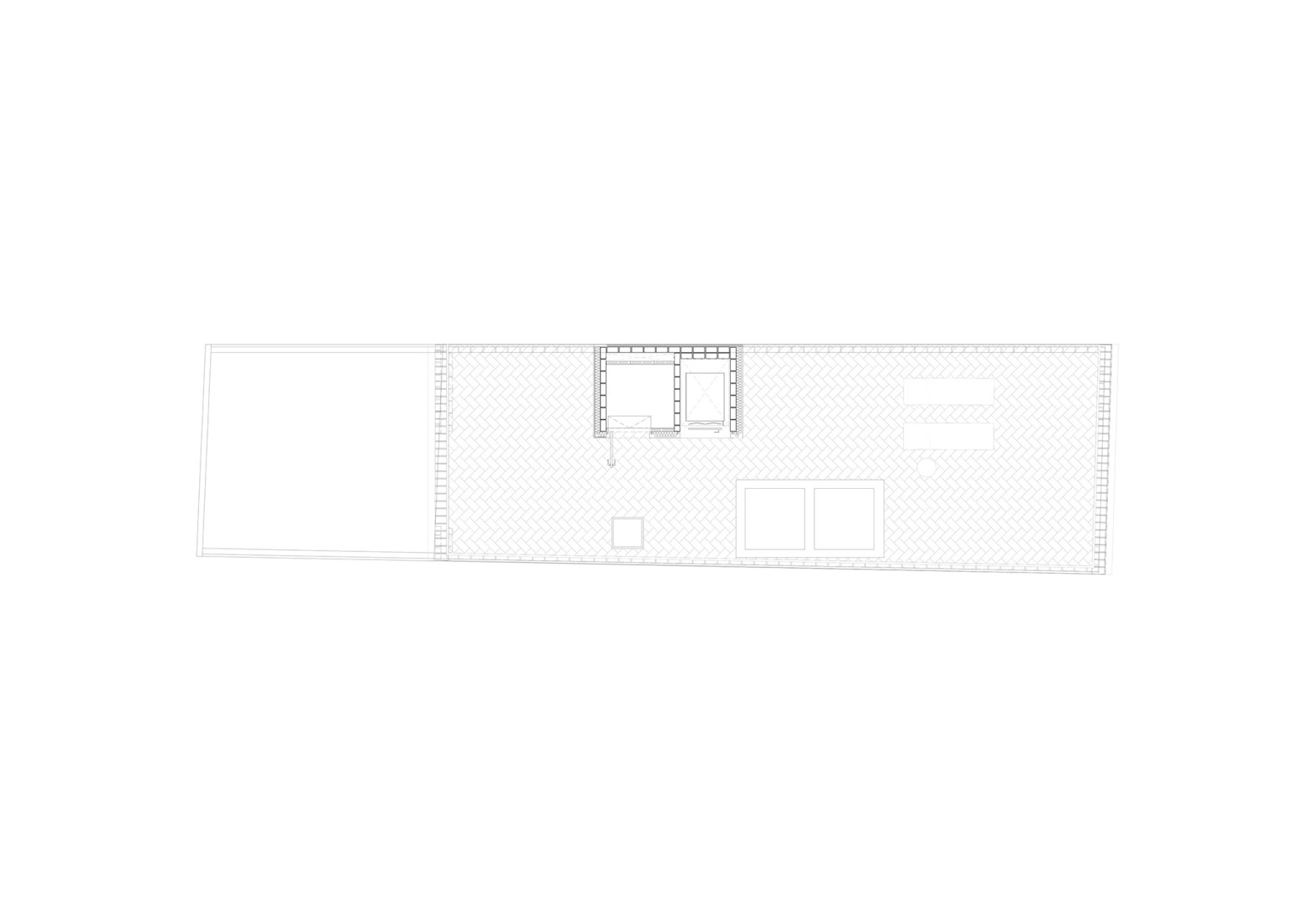 Terrace floor plan. PR21 House by Alventosa Morell + Pàmies Arquitectura.