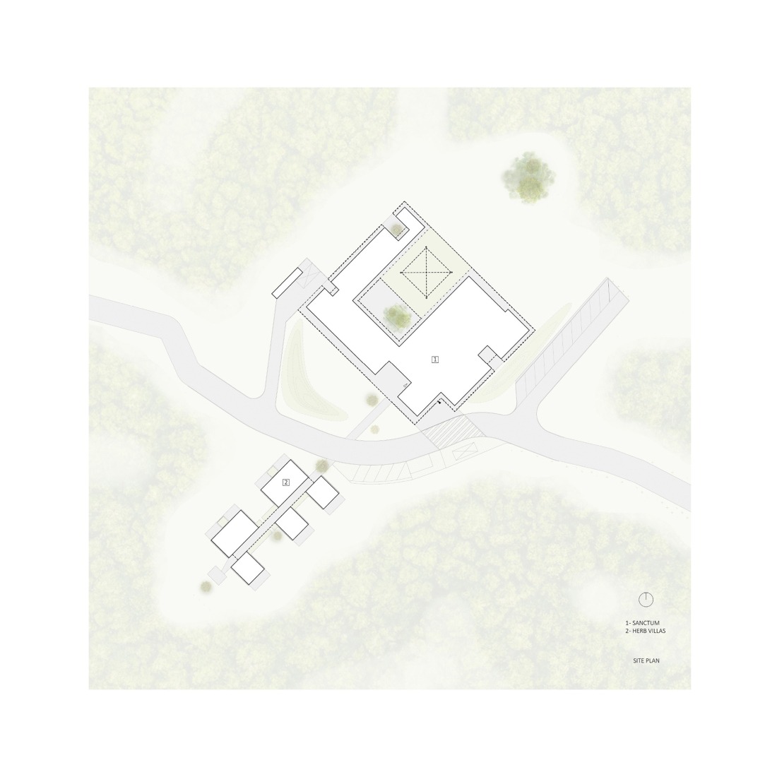 Site plan. Sanctum by Arches.