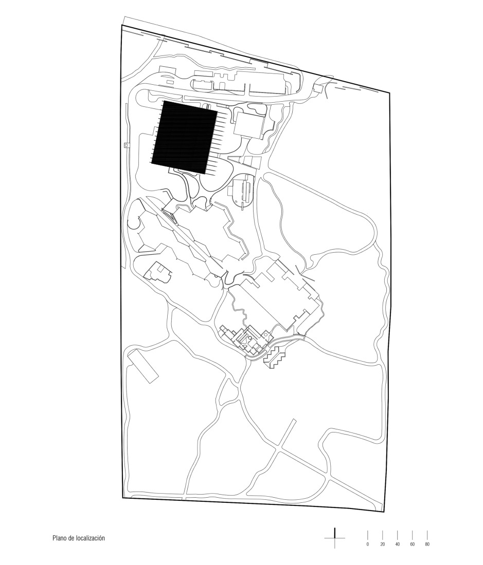 Plano de situación. Nave de envasado y oficinas para Clase Azul por ATELIER ARS.