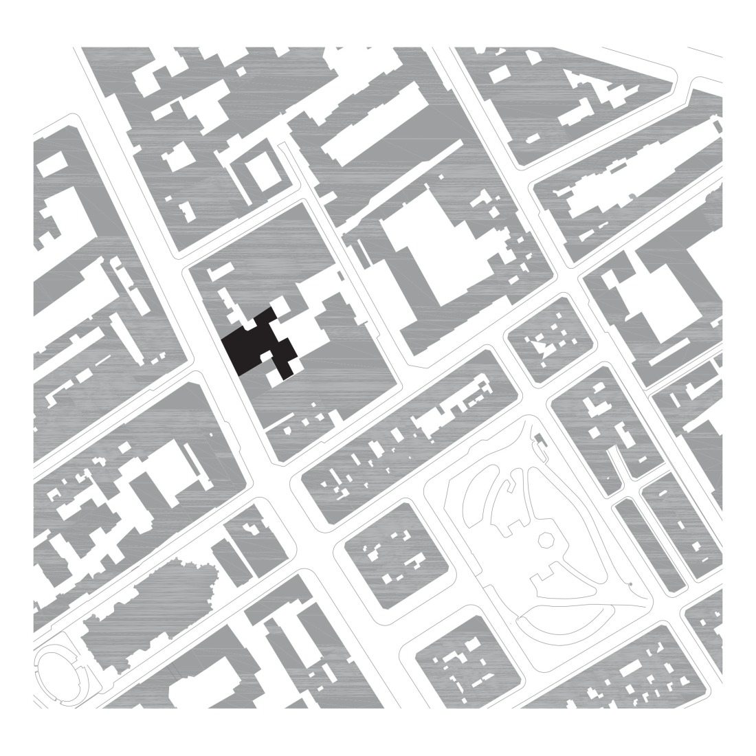 Site plan. Garage Building into 63 Apartment Building by Atelier Tequi Architects.