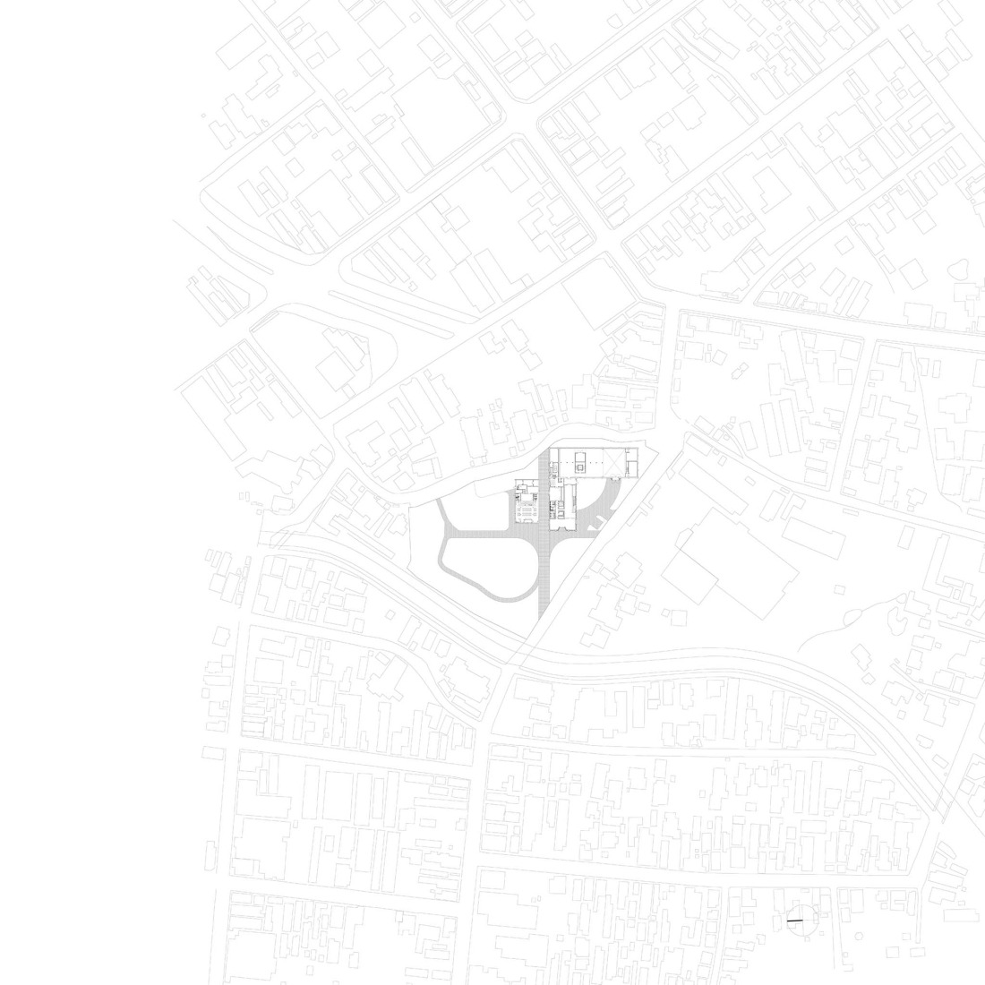 Site plan. Hirosaki Museum of Contemporary Art by Atelier Tsuyoshi Tane Architects.