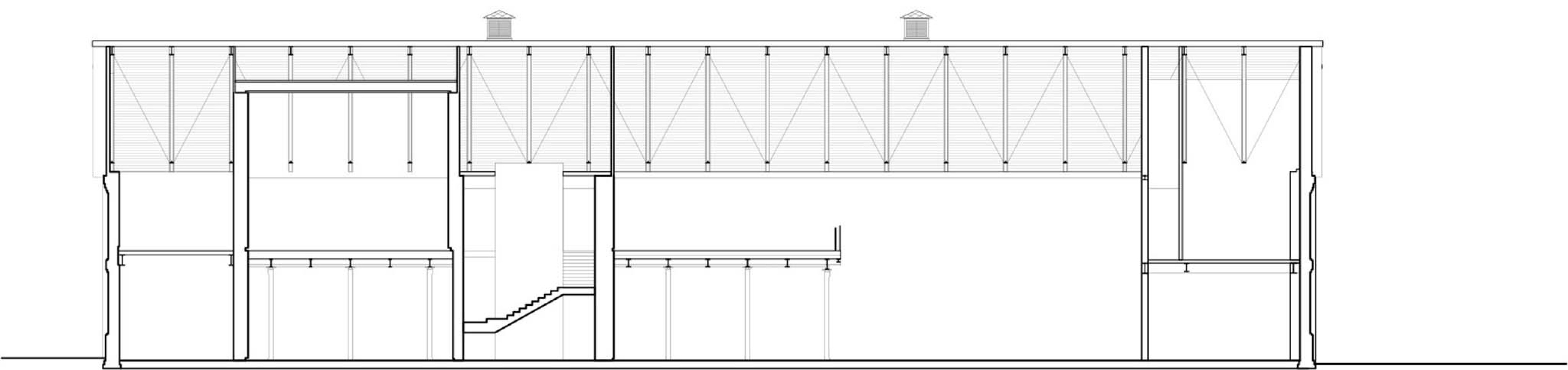 Section. Hirosaki Museum of Contemporary Art by Atelier Tsuyoshi Tane Architects.