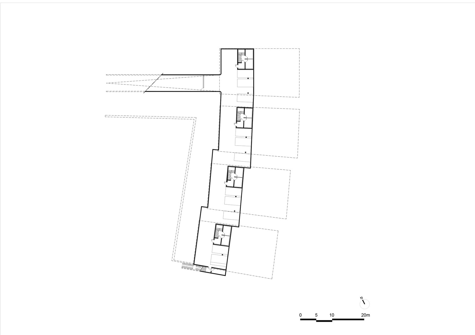First floor plan. Bel Air estate by Atelier Stéphane Fernandez.