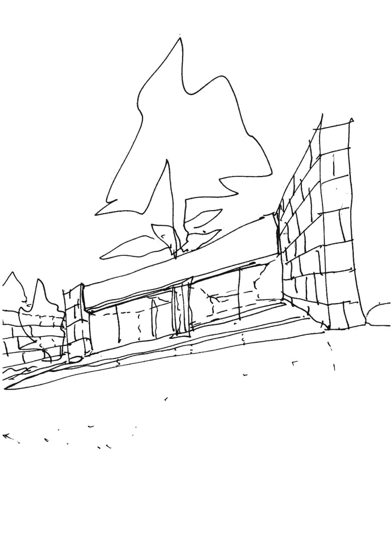 Sketch. Bel Air estate by Atelier Stéphane Fernandez.