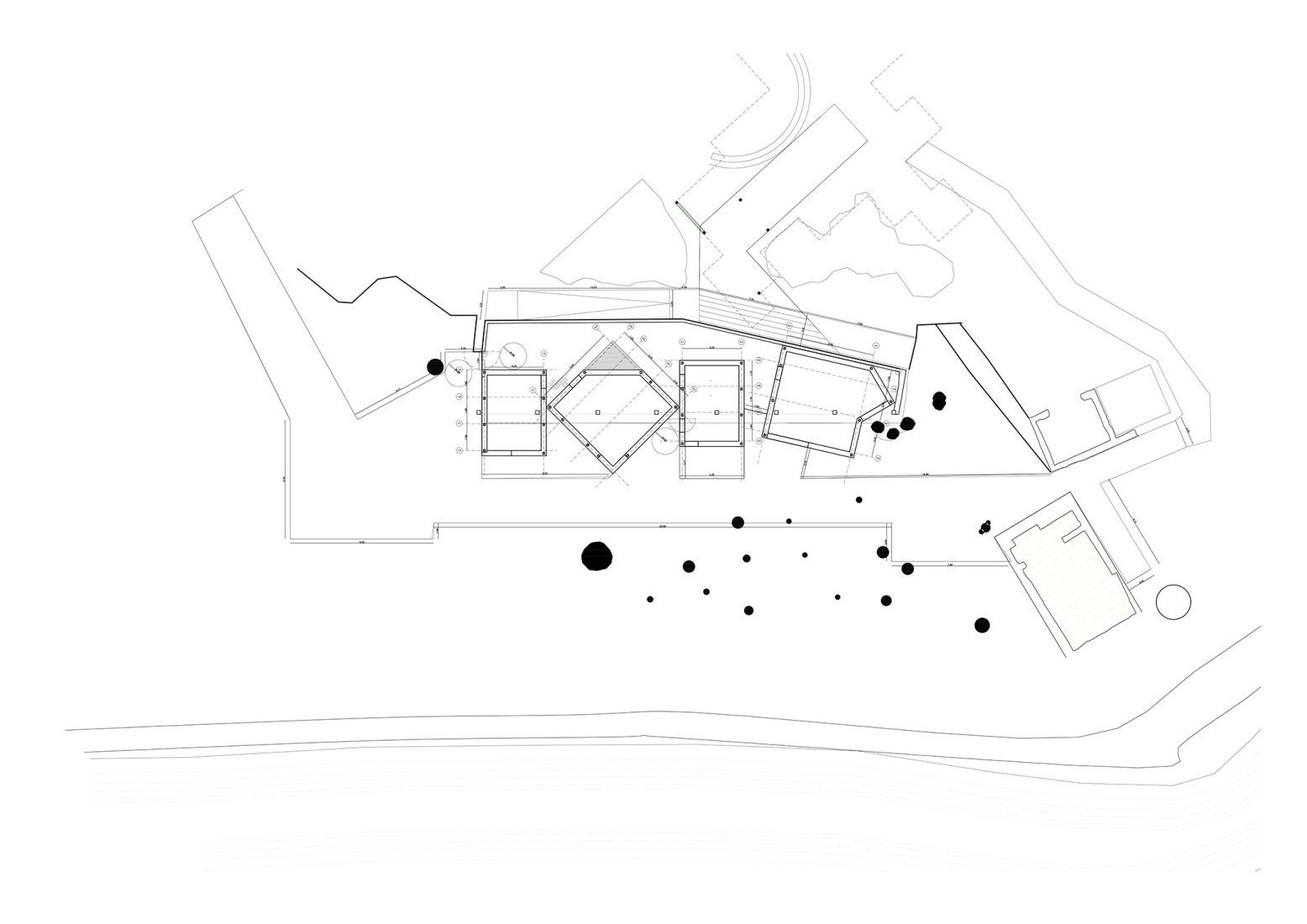 Site plan. Arratia Valley Music School by BEAR.