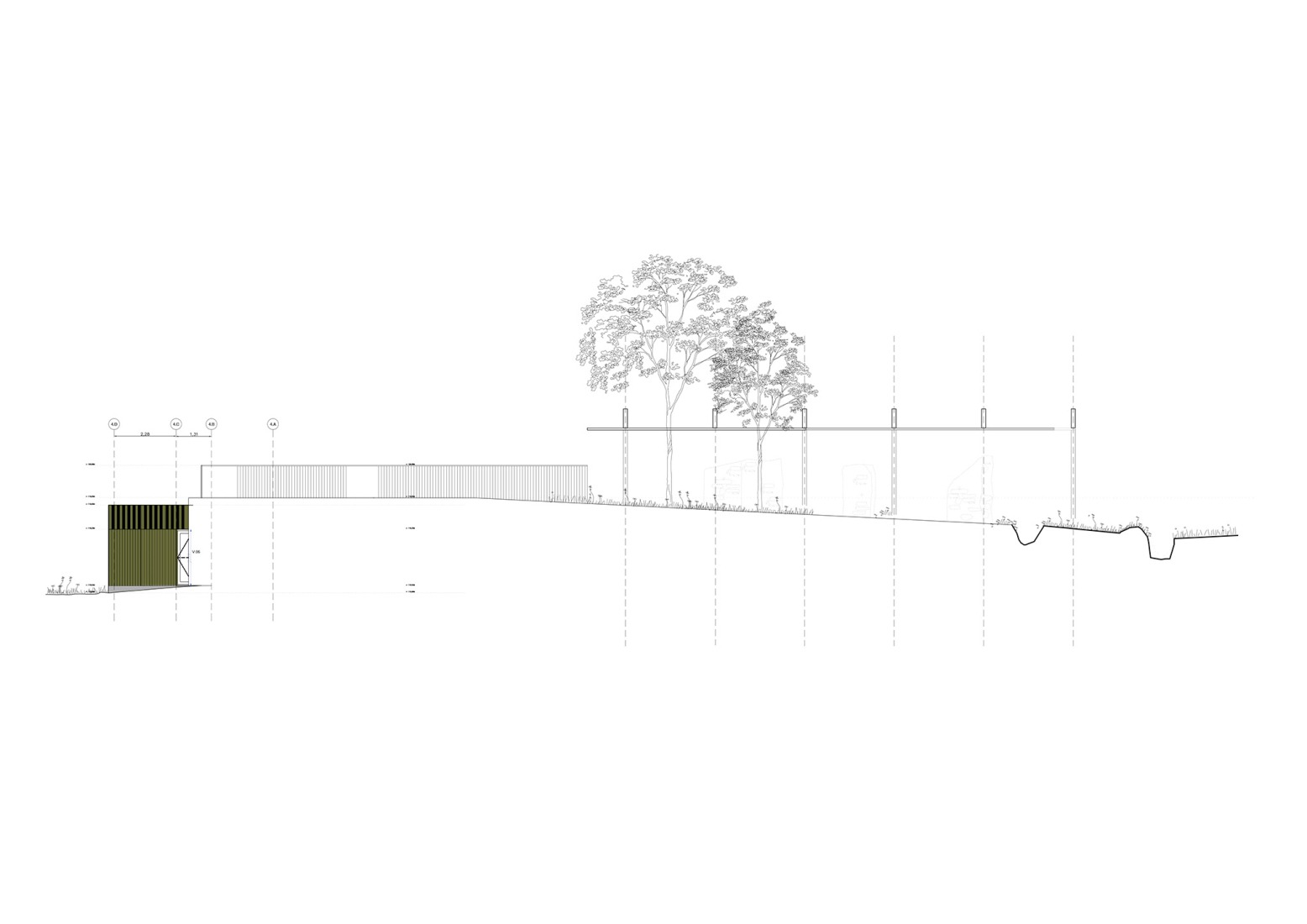 Elevation. Arratia Valley Music School by BEAR.