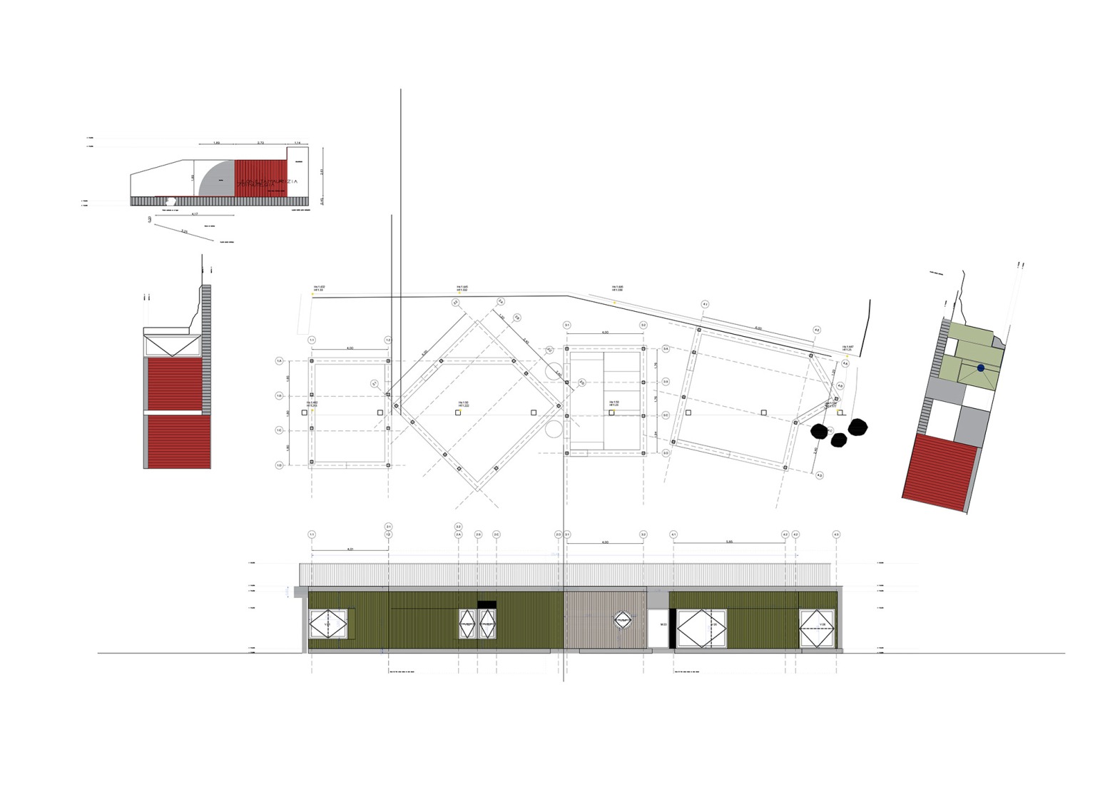 Elevations. Arratia Valley Music School by BEAR.