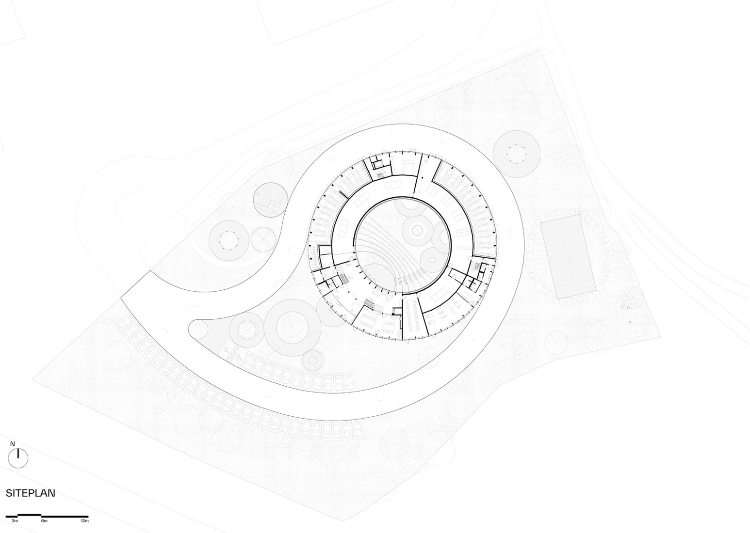 Plano de situación. Dymak HQ por BIG. 