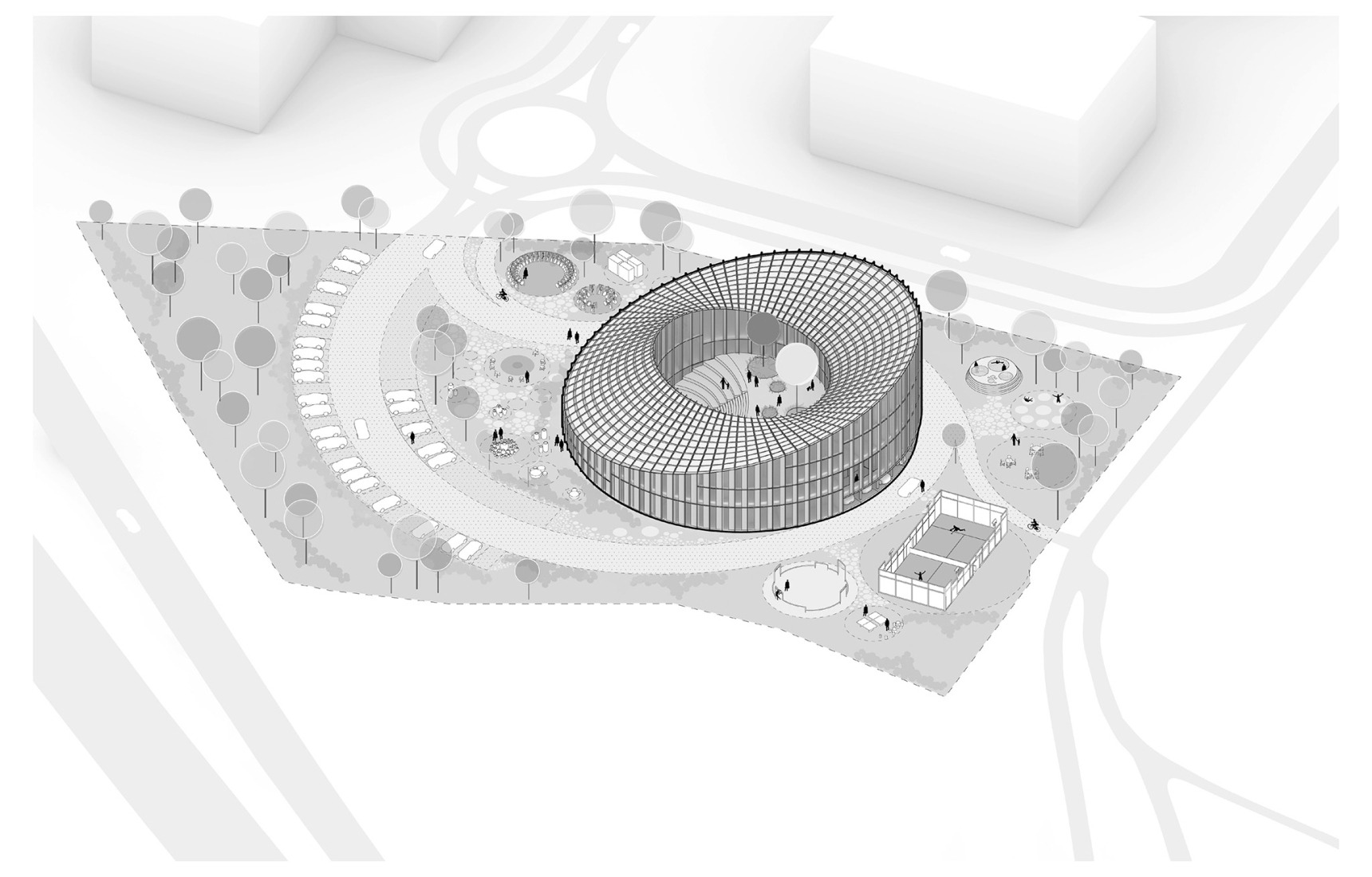 Diagrama. Dymak HQ por BIG.