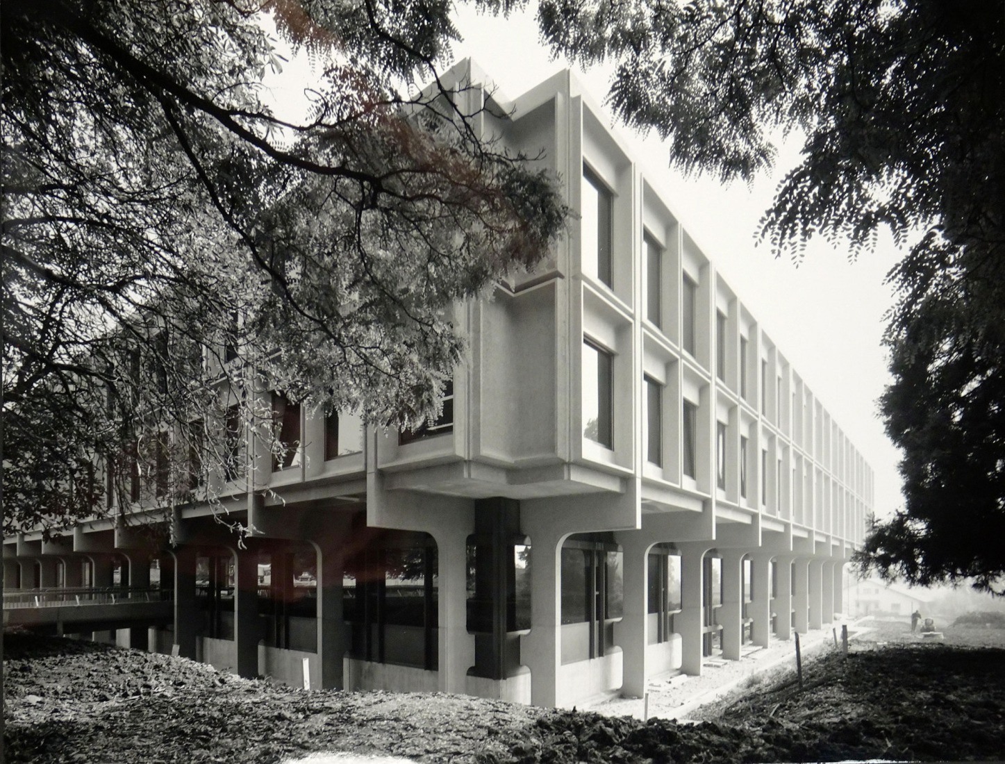 Original design for the Collège Rousseau by Alain Ritter. Photograph by Staatsarchiv Genf.