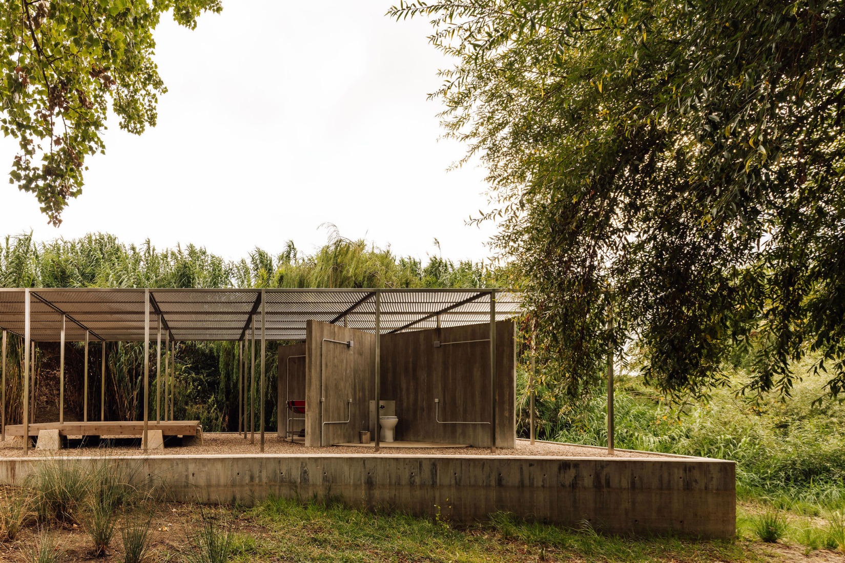 House with no skin by Bureau des Mésarchitectures. Photograph by Francisco Nogueira.