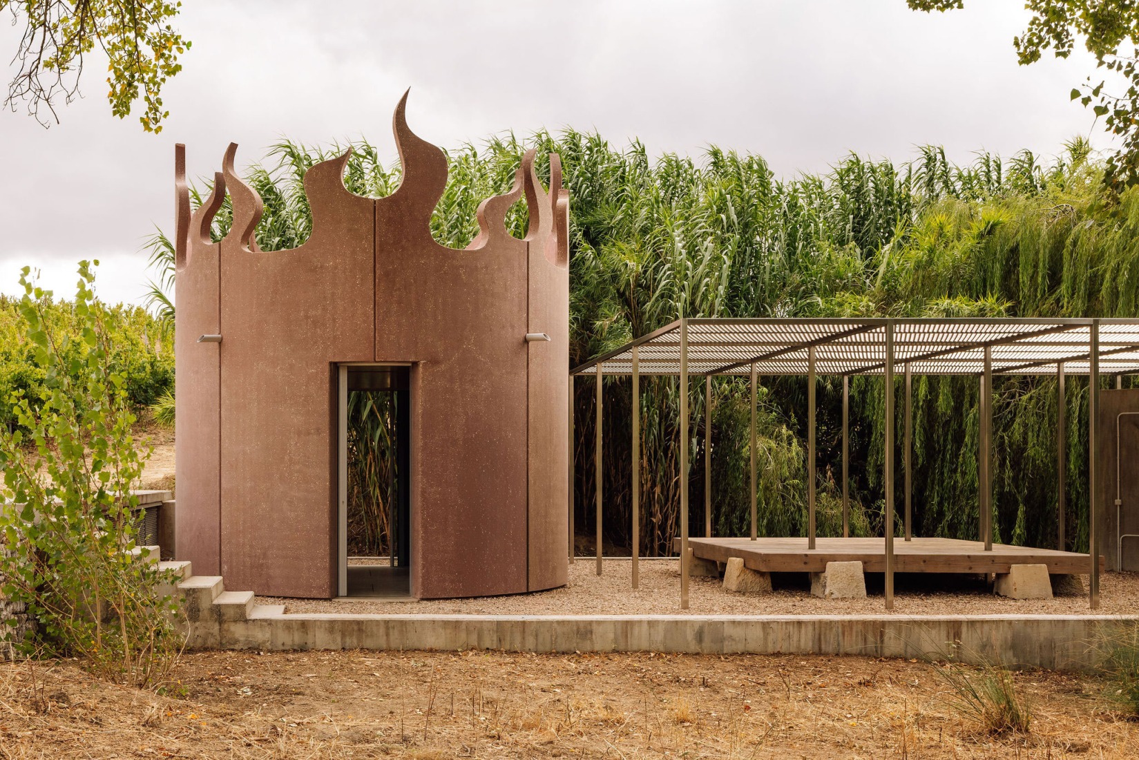 House with no skin by Bureau des Mésarchitectures. Photograph by Francisco Nogueira.