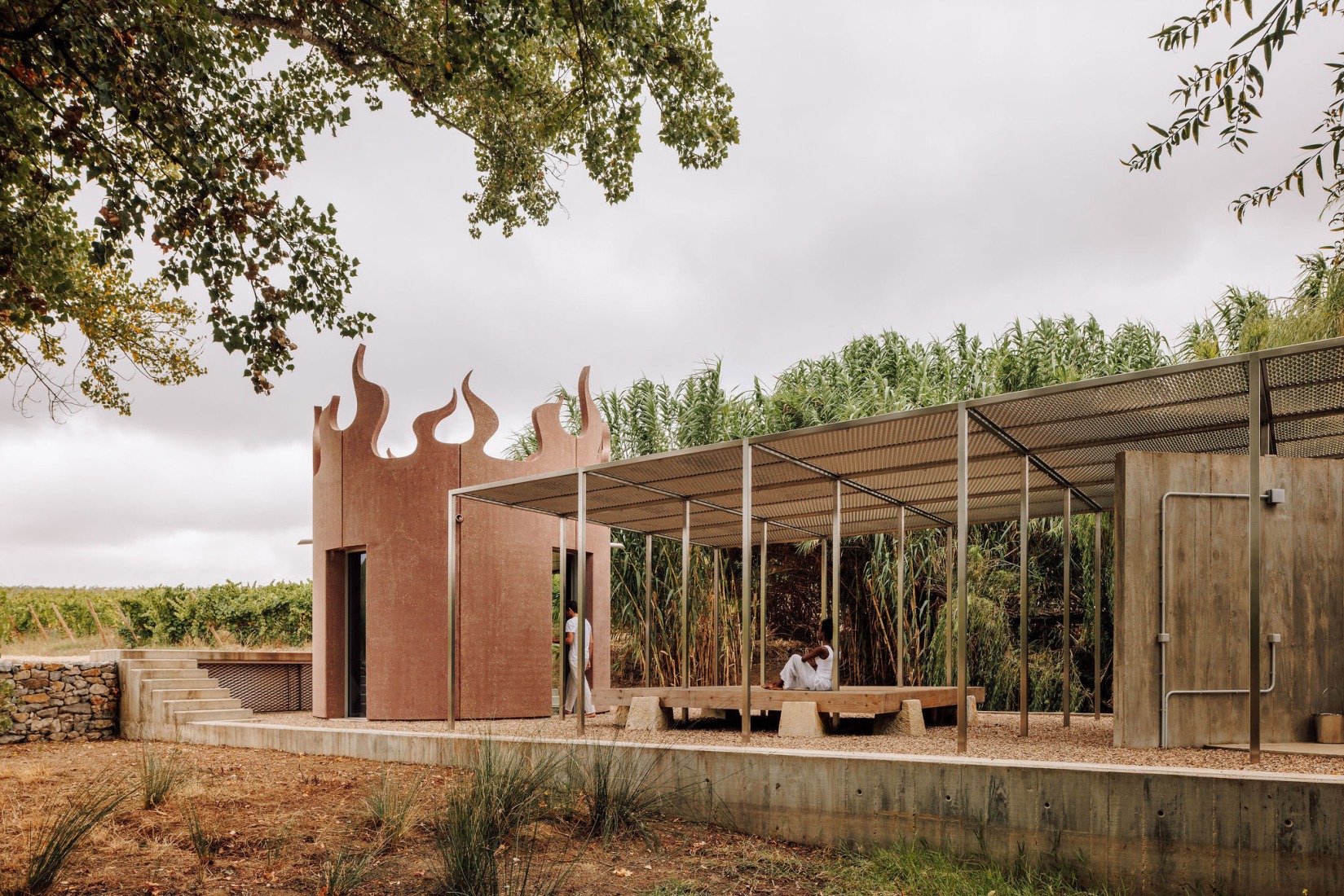 House with no skin by Bureau des Mésarchitectures. Photograph by Francisco Nogueira.