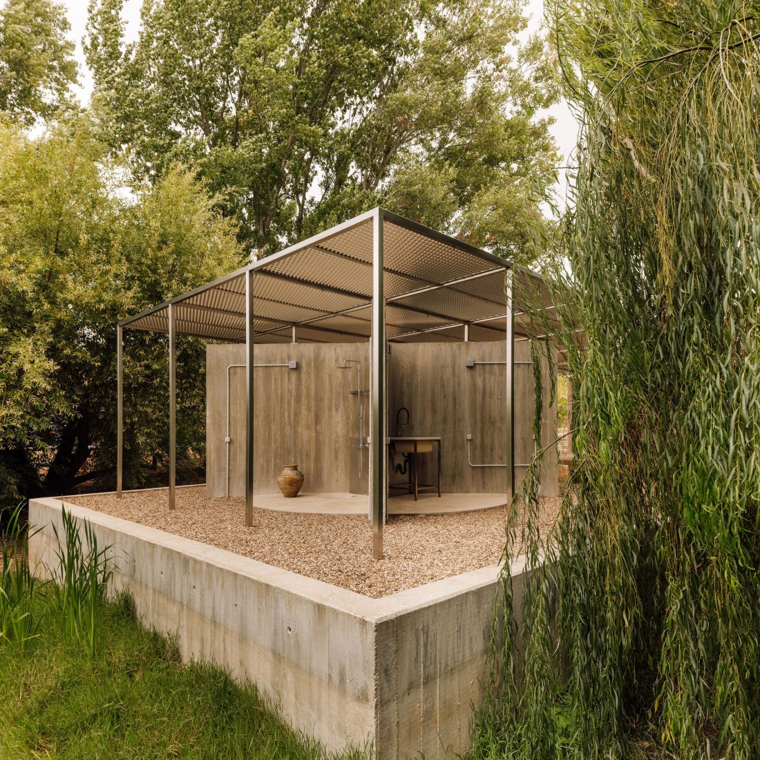 House with no skin by Bureau des Mésarchitectures. Photograph by Francisco Nogueira.