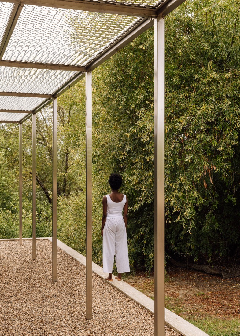 House with no skin by Bureau des Mésarchitectures. Photograph by Francisco Nogueira.