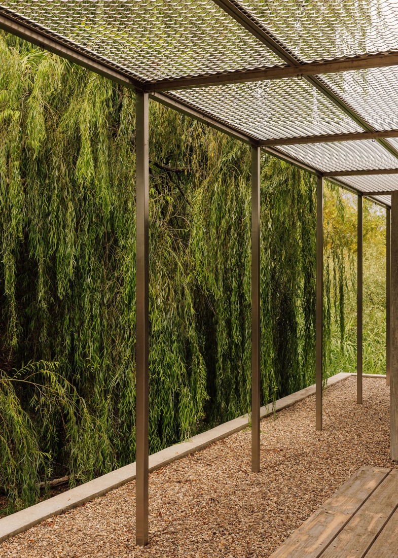 House with no skin by Bureau des Mésarchitectures. Photograph by Francisco Nogueira.