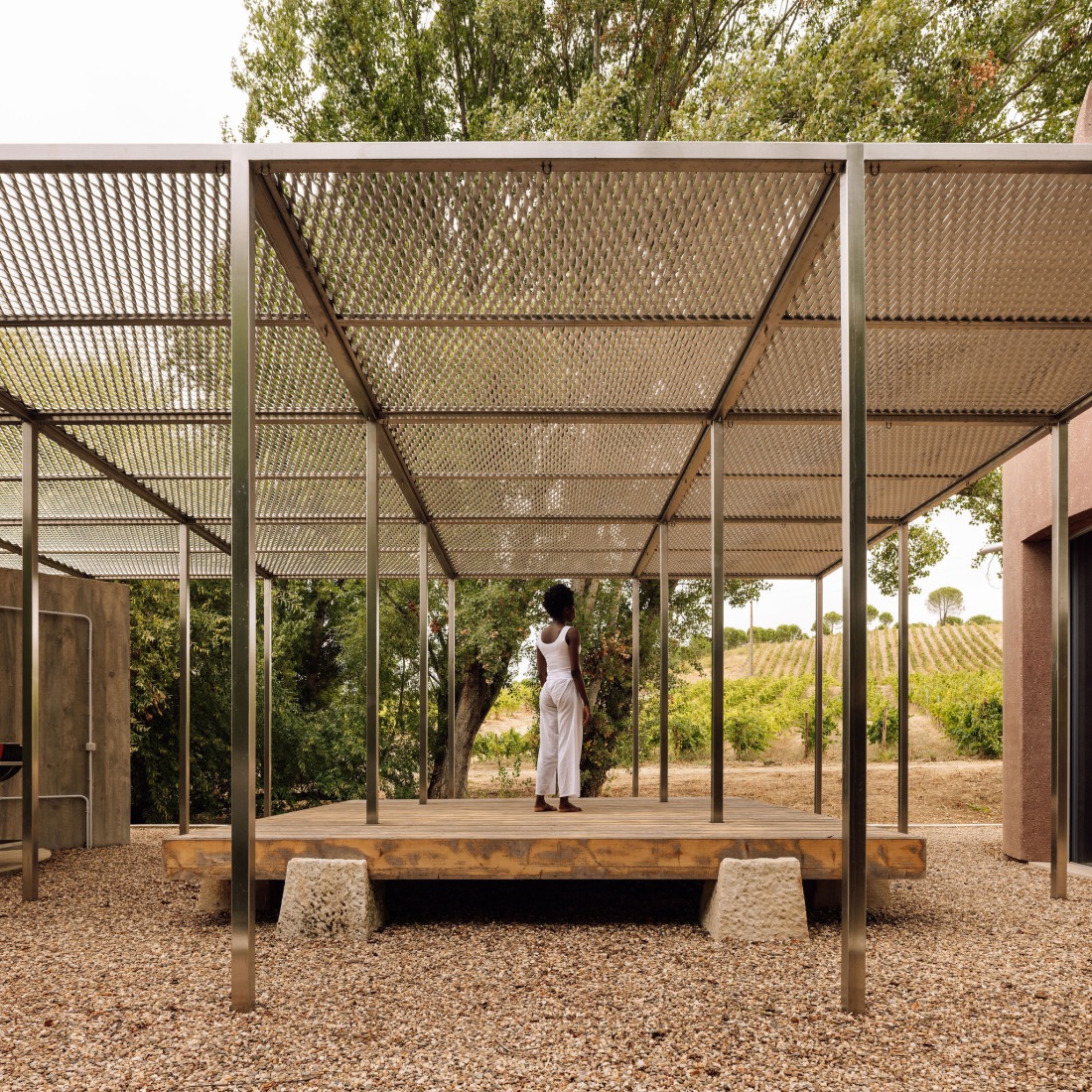 House with no skin by Bureau des Mésarchitectures. Photograph by Francisco Nogueira.