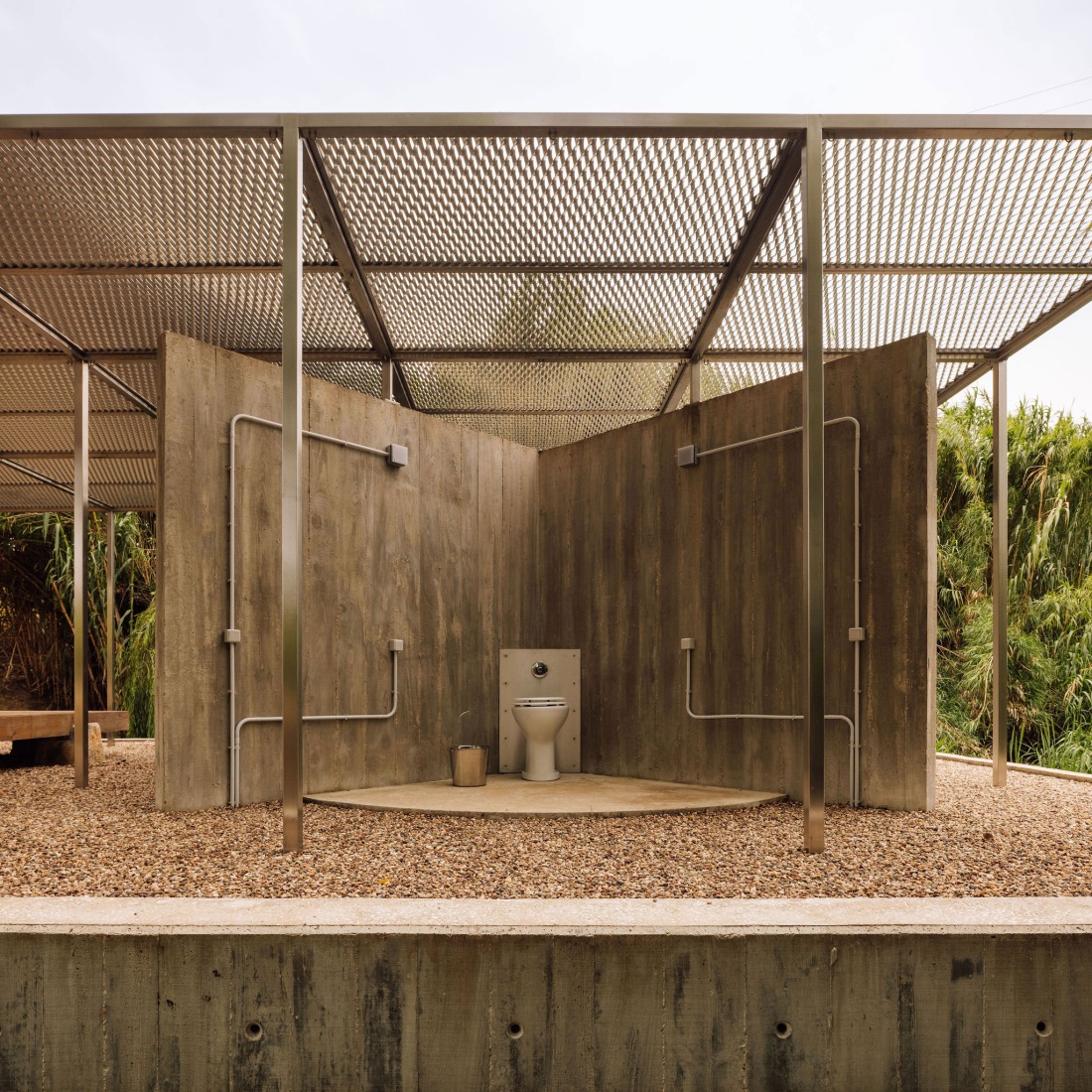 House with no skin by Bureau des Mésarchitectures. Photograph by Francisco Nogueira.