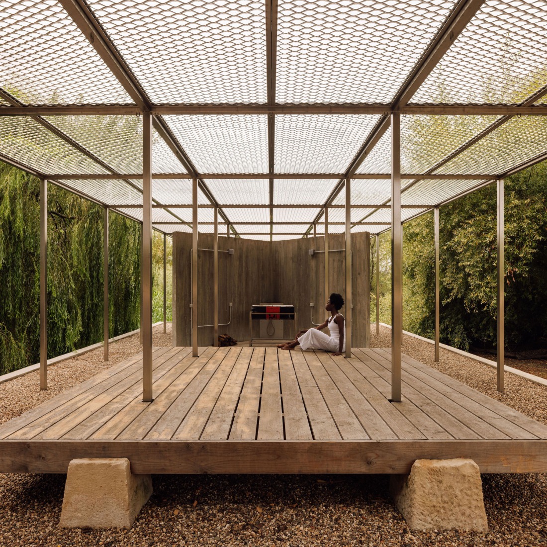 House with no skin by Bureau des Mésarchitectures. Photograph by Francisco Nogueira.