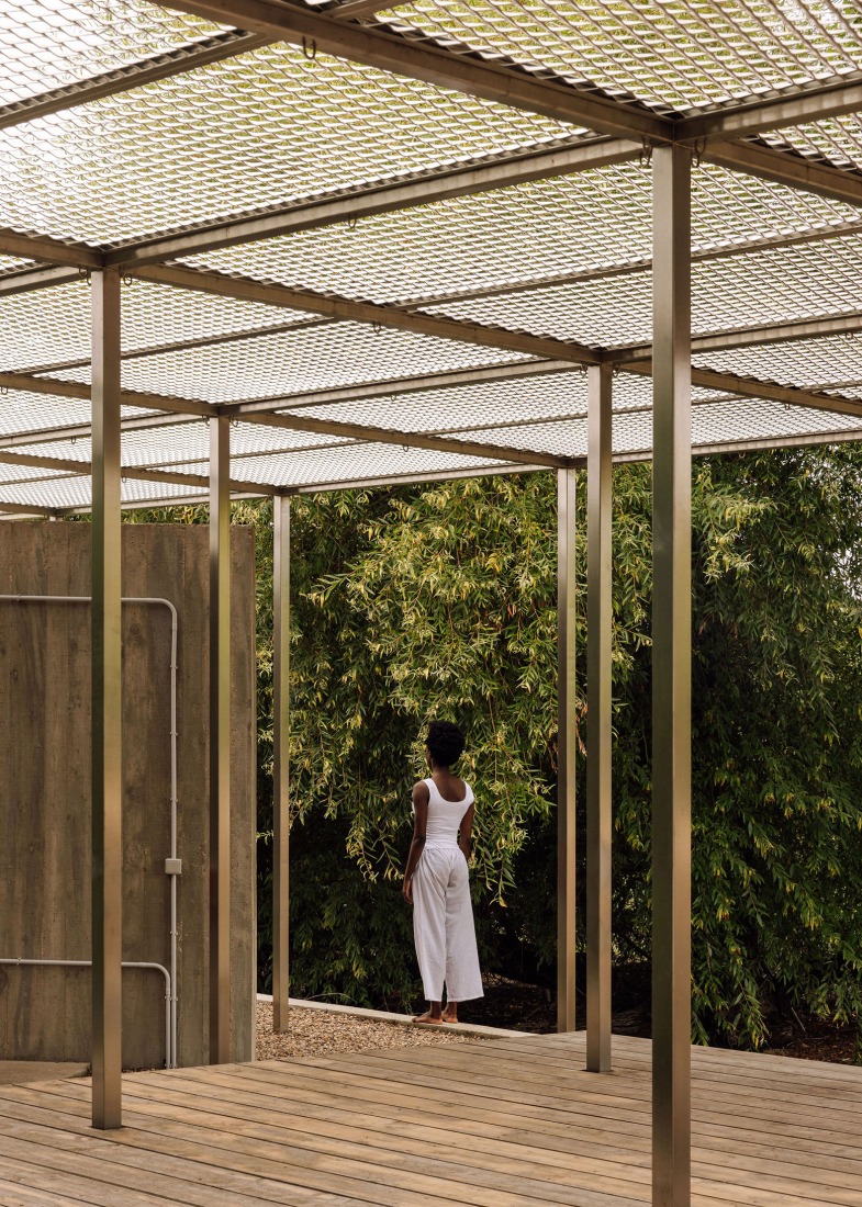 House with no skin by Bureau des Mésarchitectures. Photograph by Francisco Nogueira.