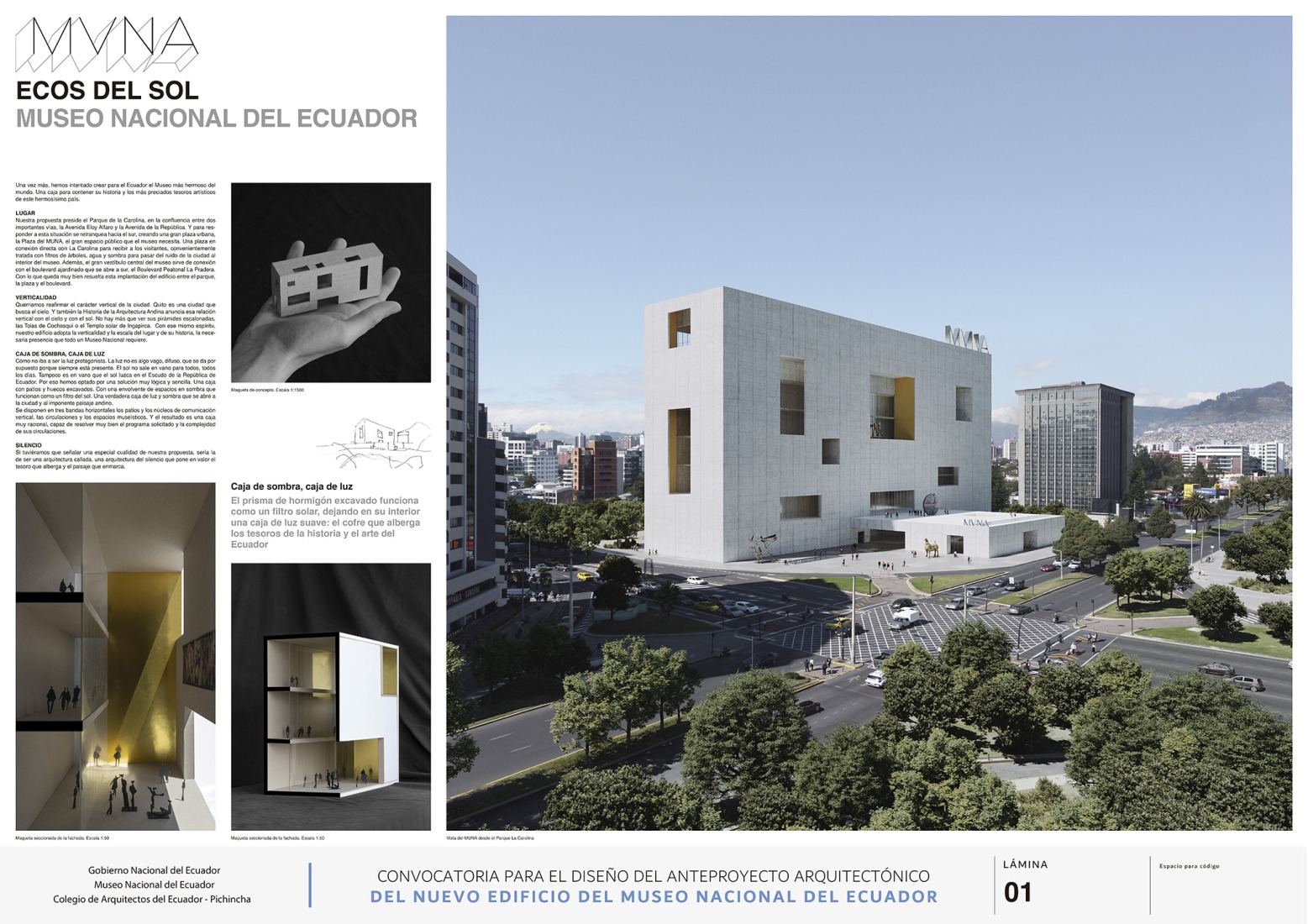 Board. "Echoes of the Sun" by Estudio de Arquitectura Campo Baeza + Maoda. Courtesy by Estudio Campo Baeza.
