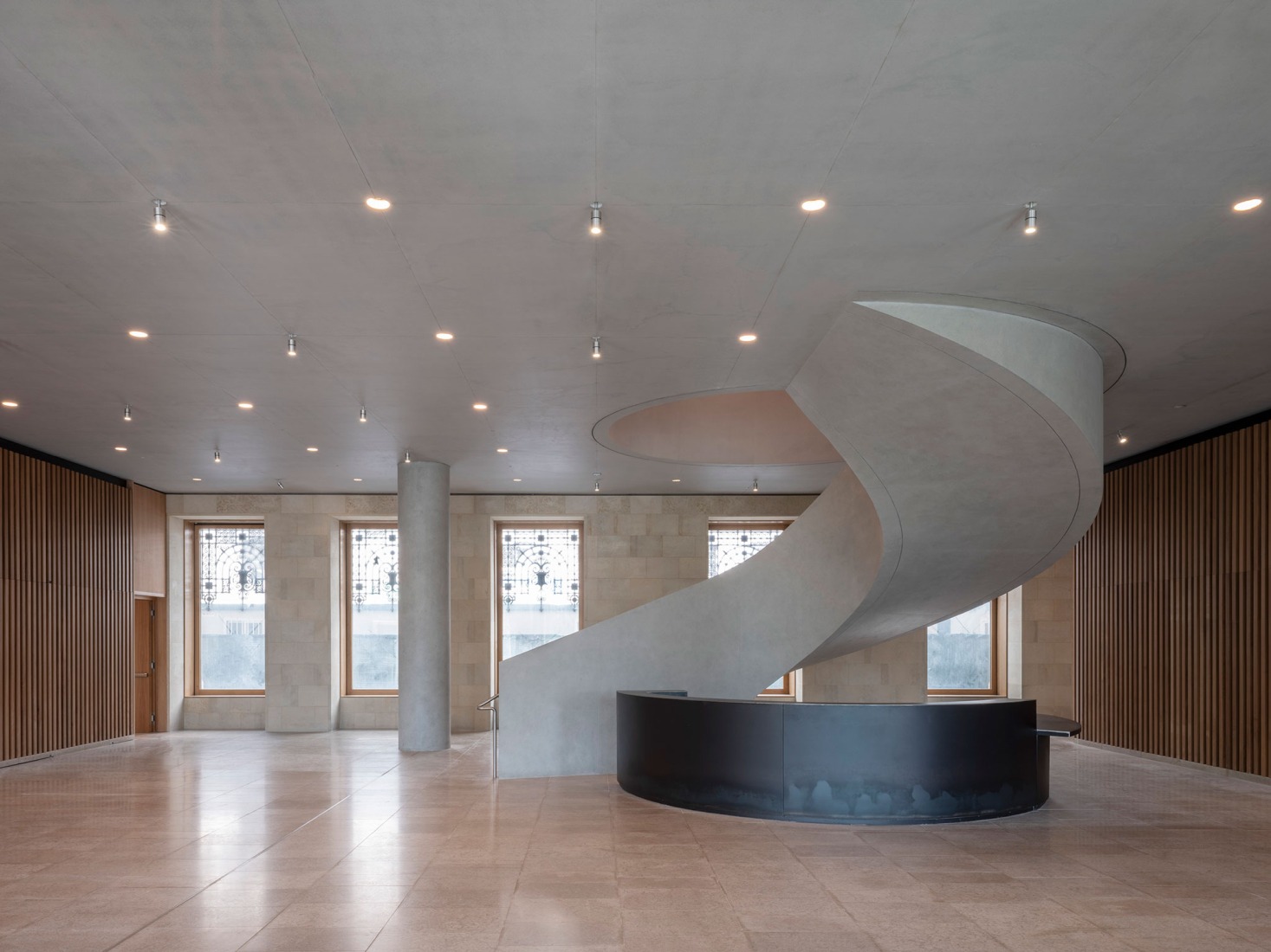 Vista del interior. «Faro Santander» por David Chipperfield. Fotografía por Juan Baraja.