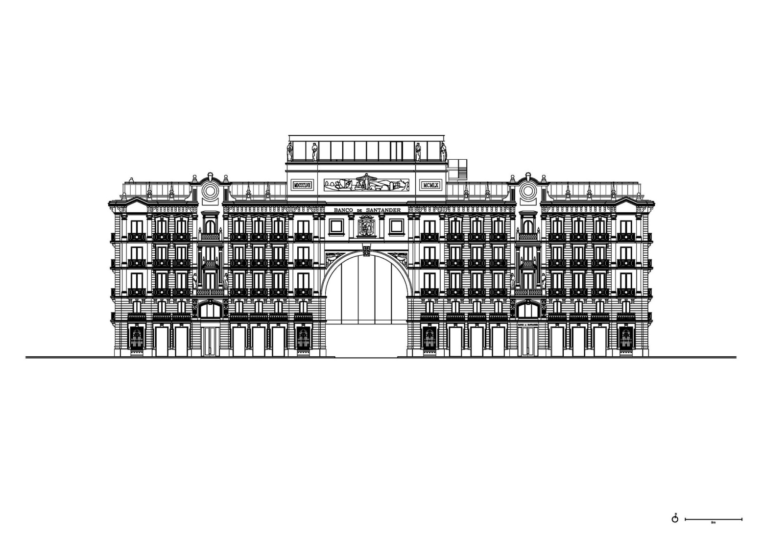 Alzado. «Faro Santander» por David Chipperfield.