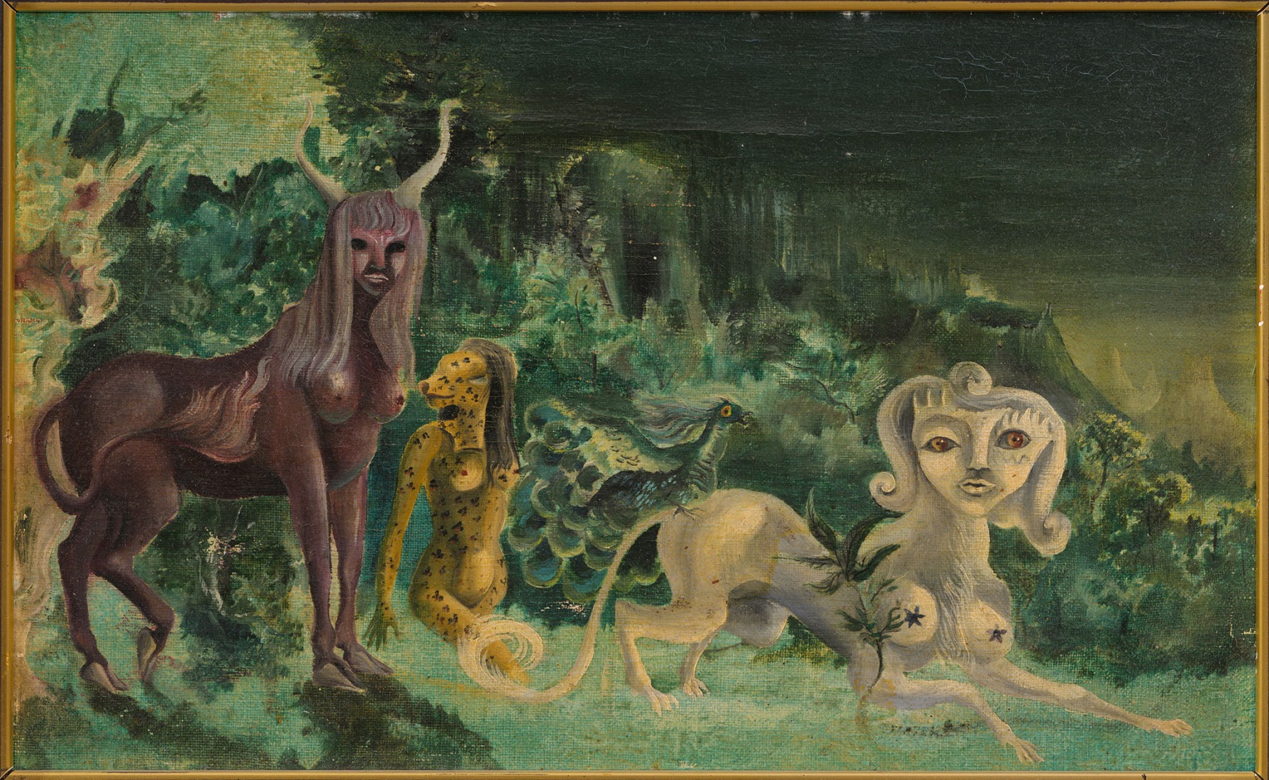 Leonora-Carrington, [atrib] Villa Pilar,1940. Óleo sobre lienzo. Fotografía por Nathan eay.© 2026 Estate of Leonora Carrington, VEGAP, Santander.