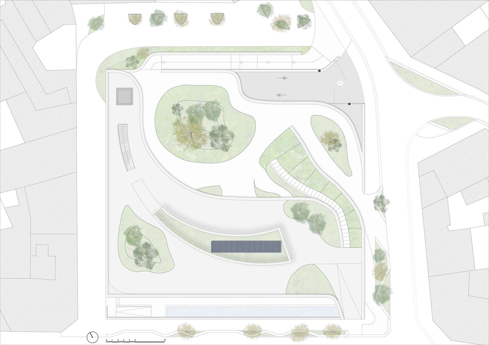 Plano de segunda planta. Casa de la juventud por DUNAR arquitectos + Felipe Retuerto.