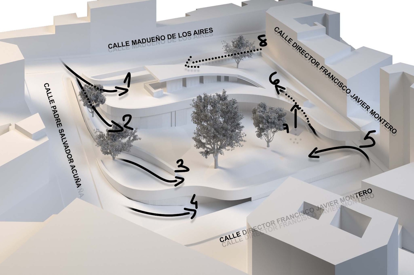 Diagrama. Casa de la juventud por DUNAR arquitectos + Felipe Retuerto.