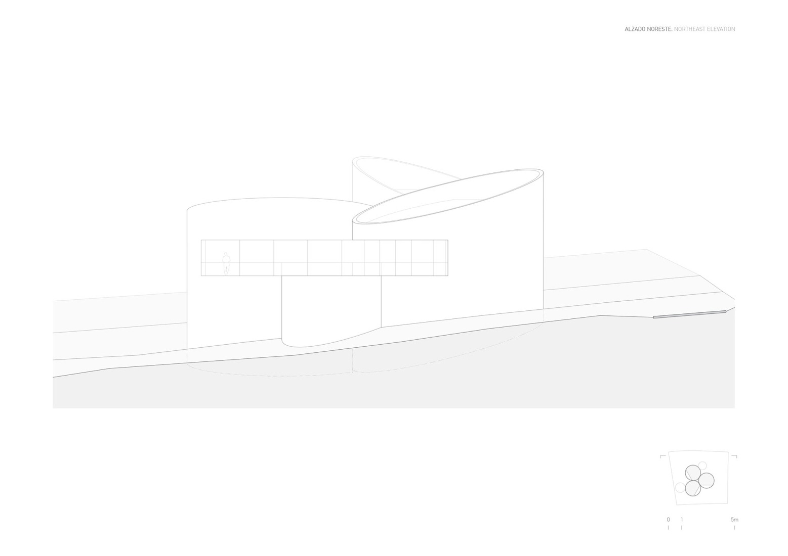 Elevation. House in Las Rozas by Fran Silvestre Arquitectos.