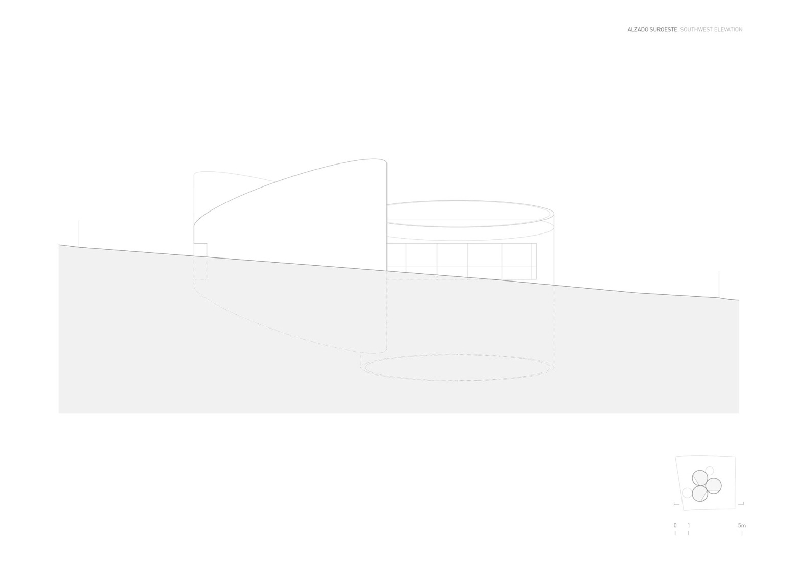 Elevation. House in Las Rozas by Fran Silvestre Arquitectos.