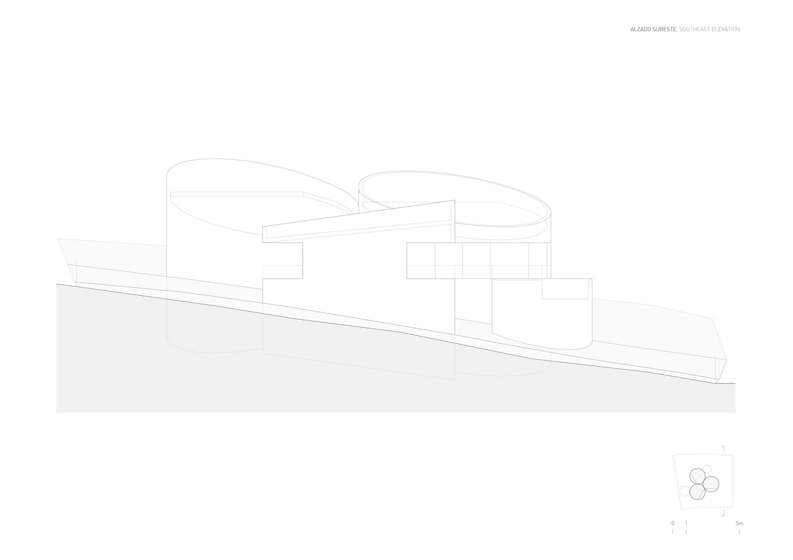 Elevation. House in Las Rozas by Fran Silvestre Arquitectos.