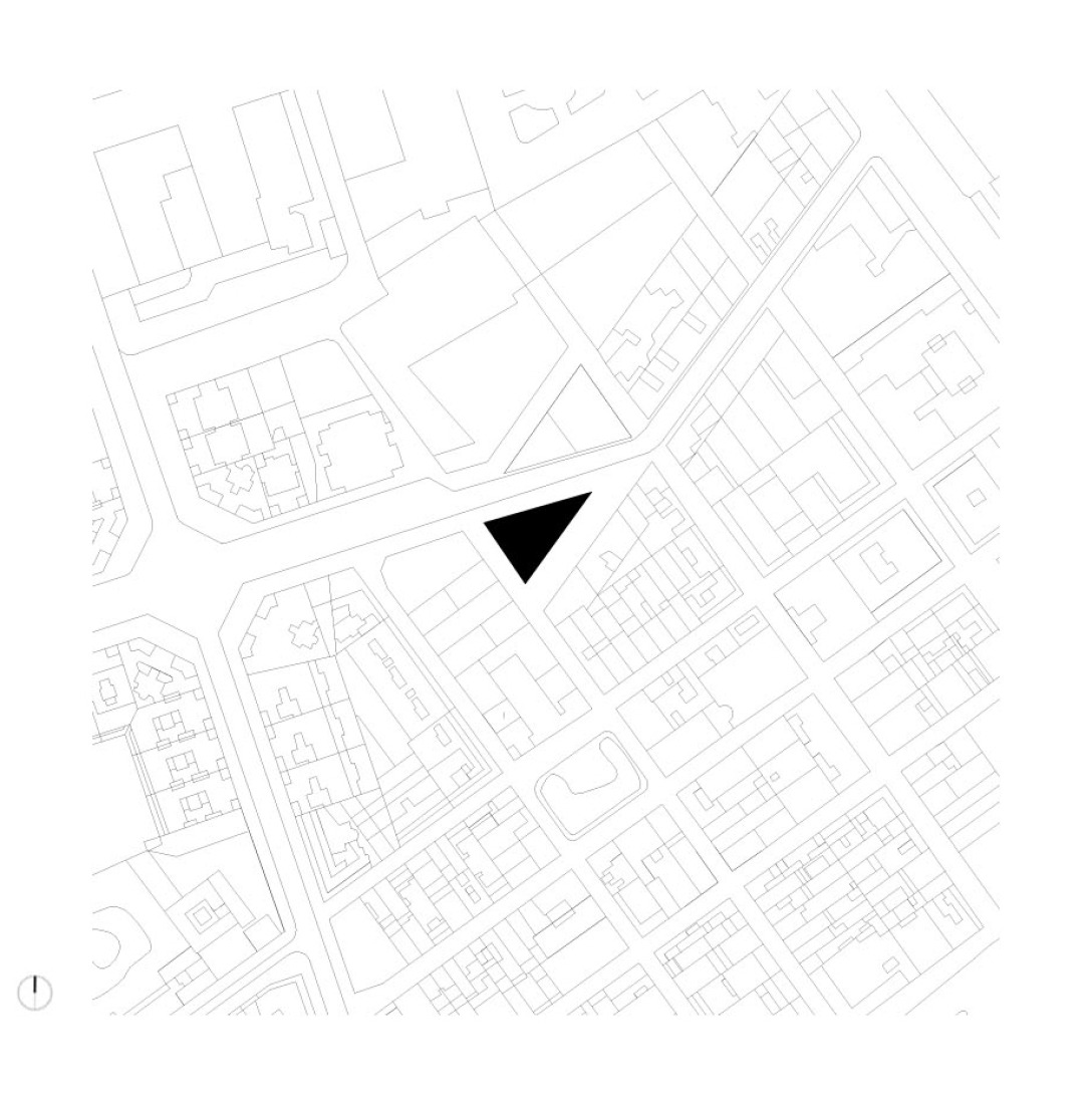 Site plan. Cristalleries Planell Civic Center by H Arquitectes.