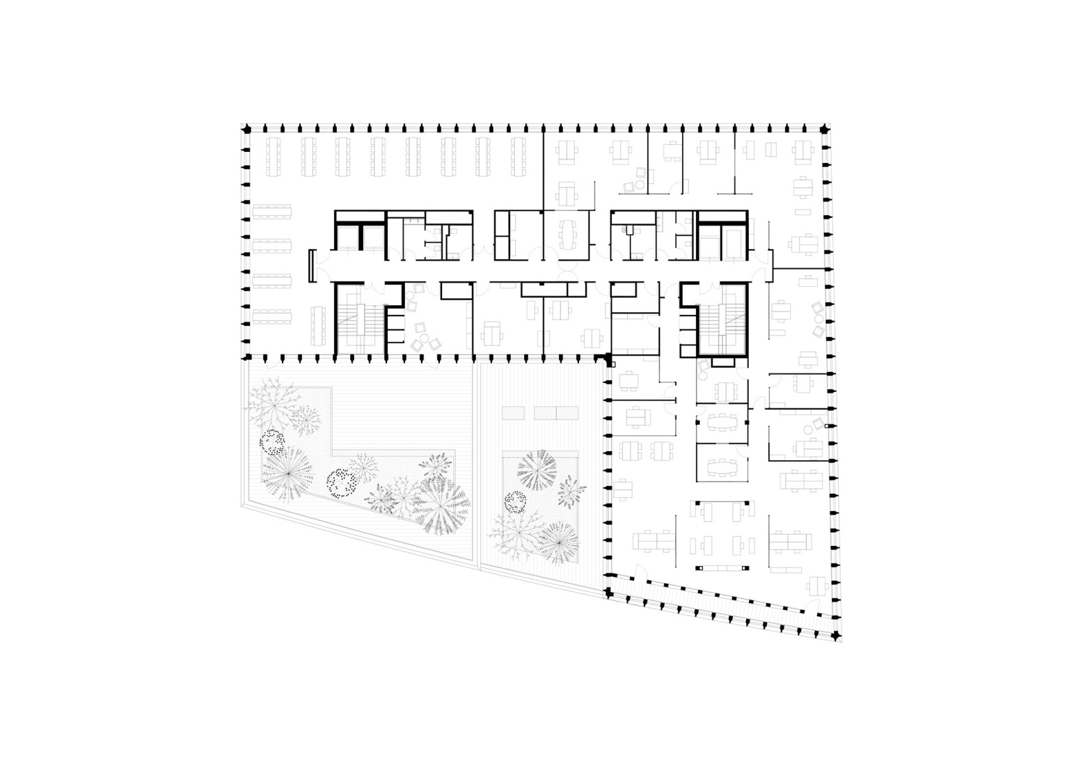 Fourth floor plan. Photograph by Agnès Clotis.