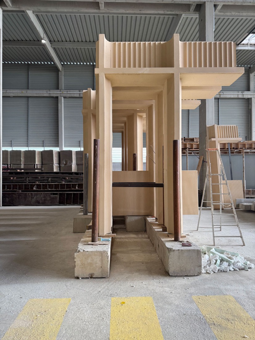 Construction process of Mokuzai by It's Architecture. Photograph by It's Architecture.