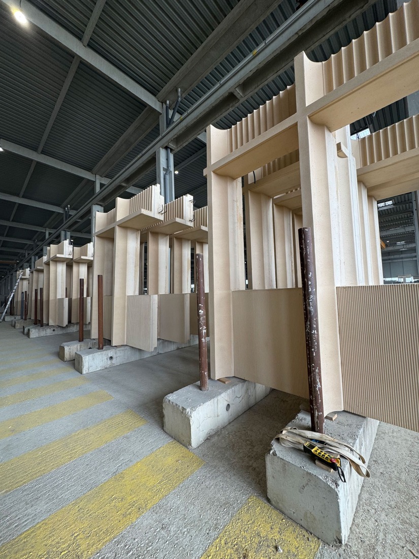 Construction process of Mokuzai by It's Architecture. Photograph by It's Architecture.