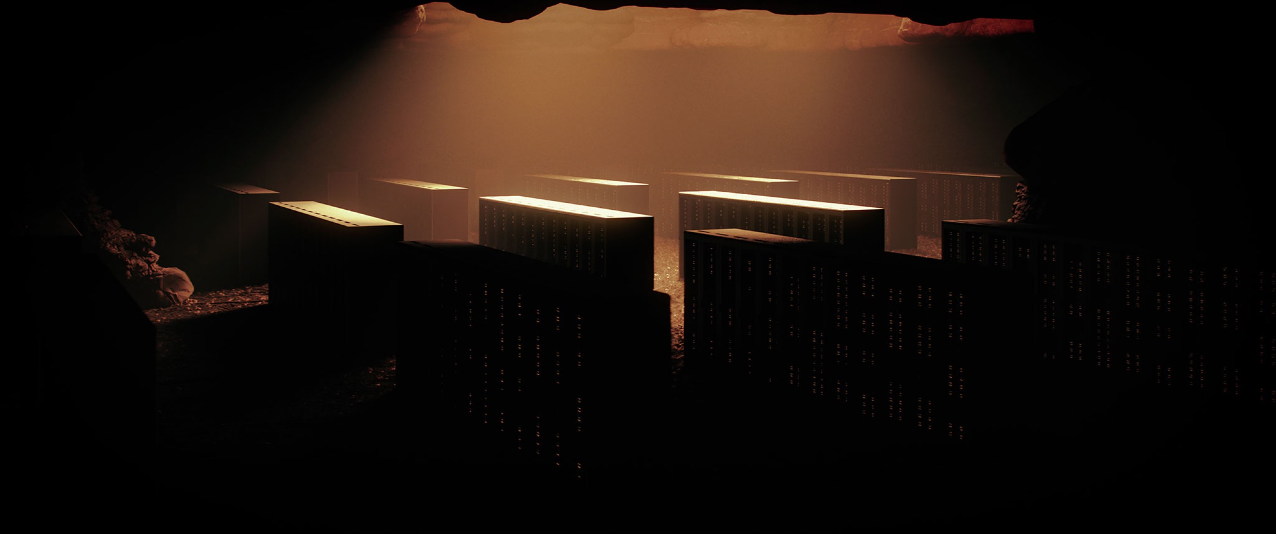 En Otros Mundos. Fotograma de la película Máquina del Mundo (2026) de Liam Young. Imagen cortesía del artista.