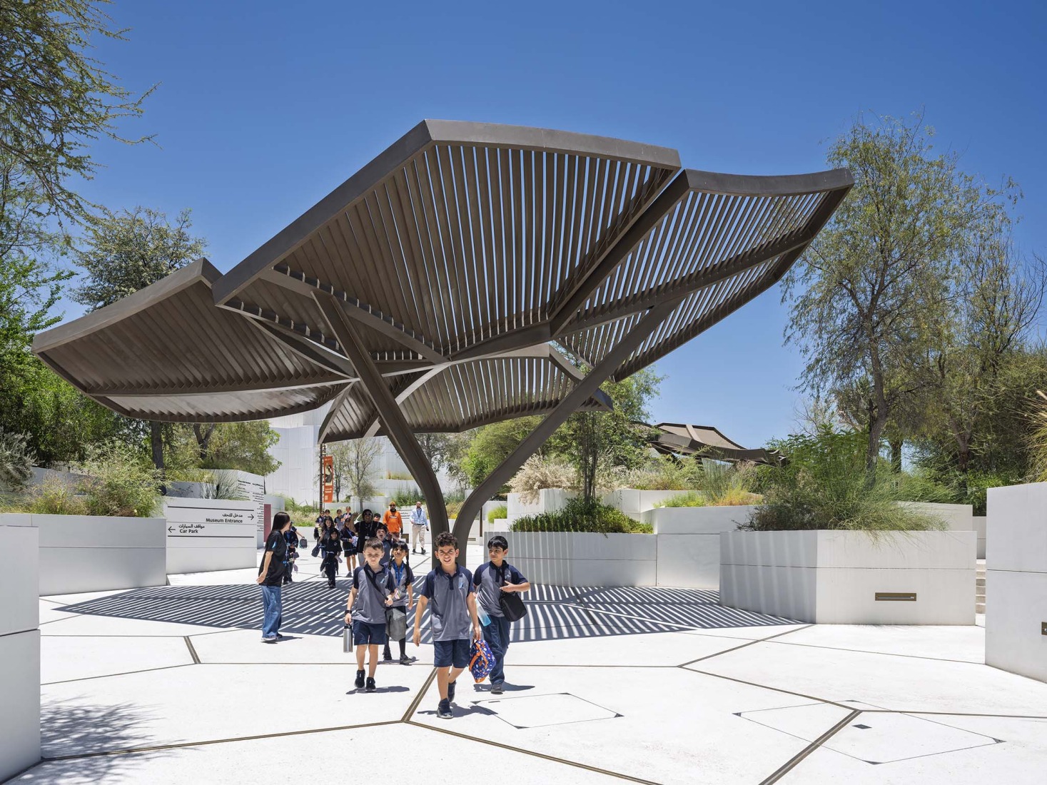 Museo de Historia Natural de Abu Dabi por Mecanoo. Fotografía por Ossip Architectuurfotografie.