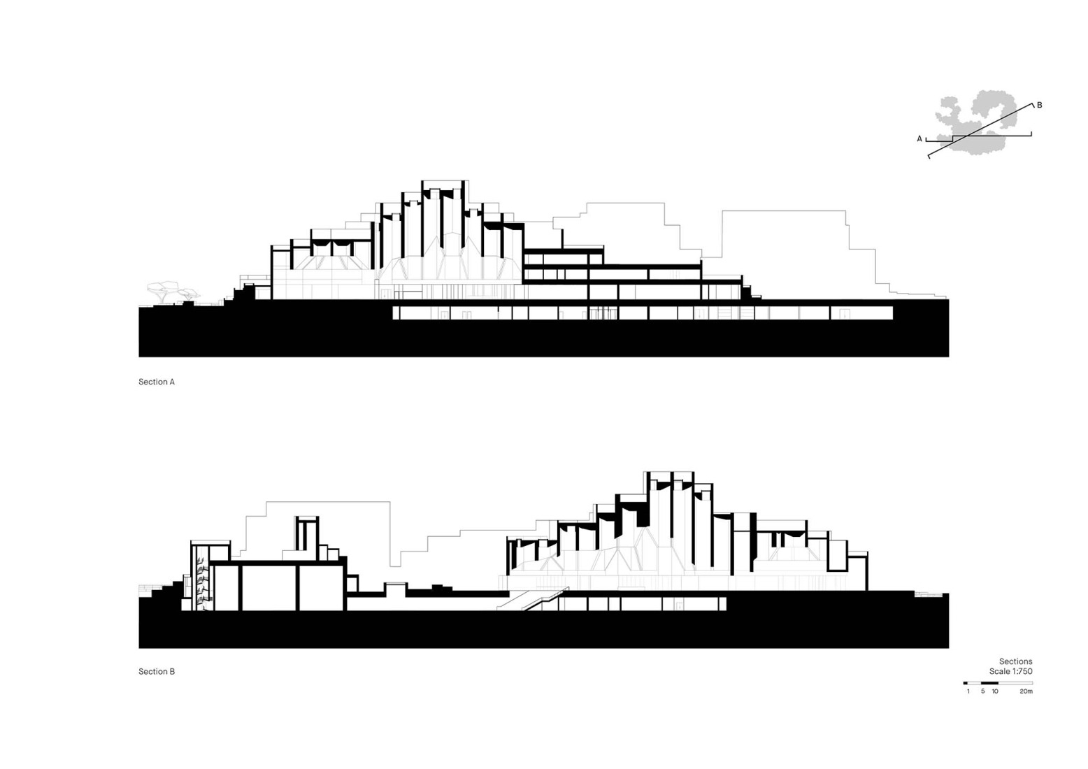 Boceto. Museo de Historia Natural de Abu Dabi por Mecanoo.