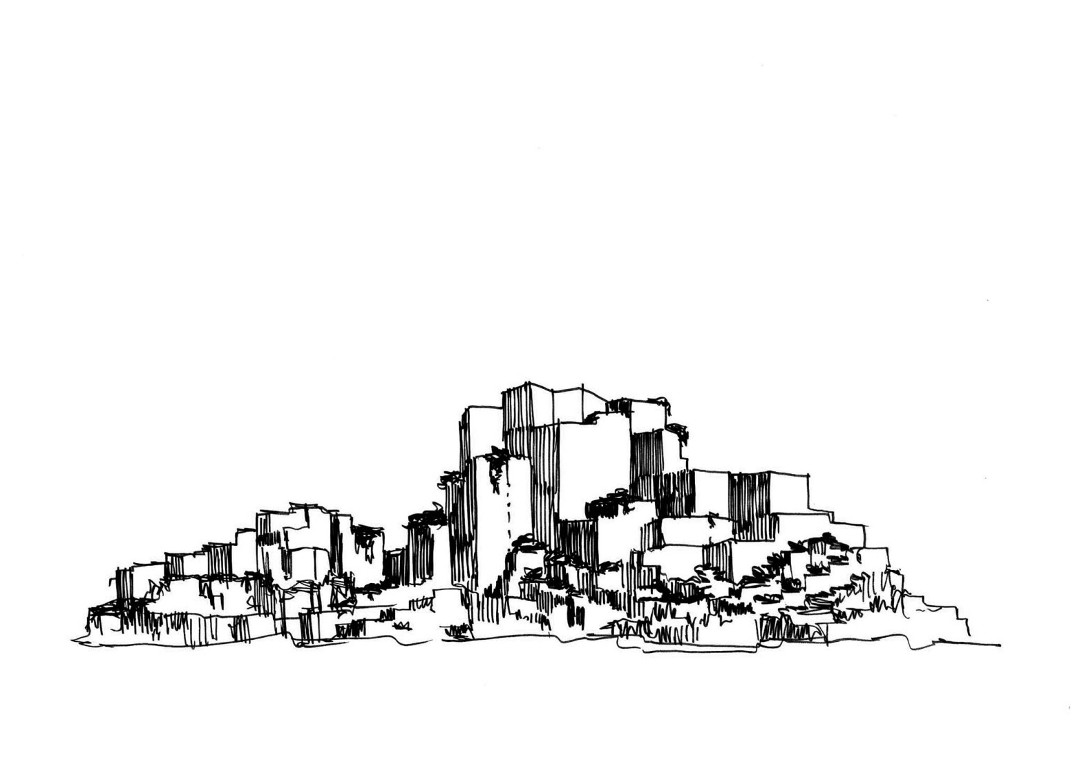 Boceto. Museo de Historia Natural de Abu Dabi por Mecanoo.