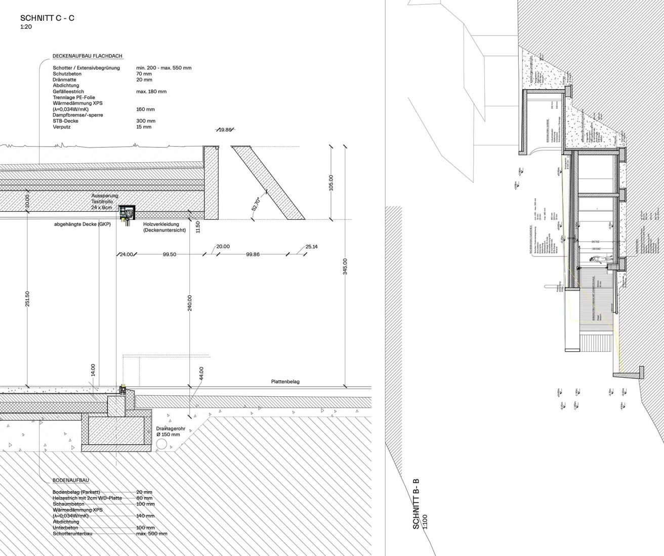 Detalle constructivo. Casa Conte por Messner Architects.