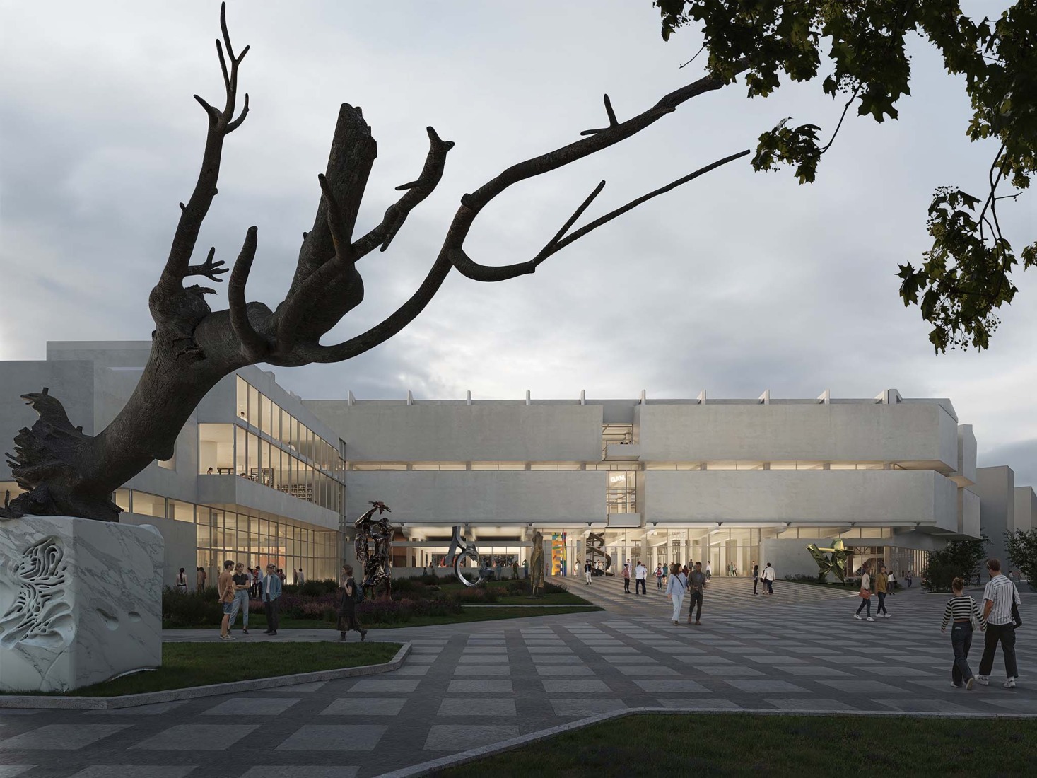 GAM Torino by MVRDV. Rendering courtesy of MVRDV.