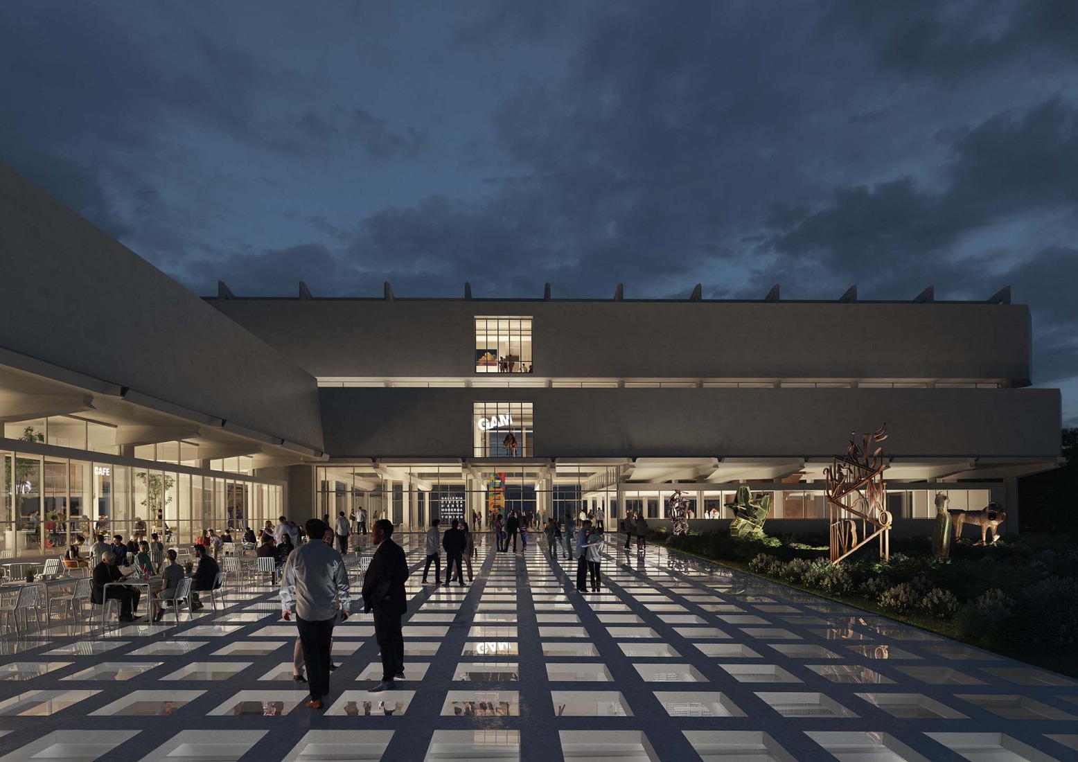GAM Torino by MVRDV. Rendering courtesy of MVRDV.