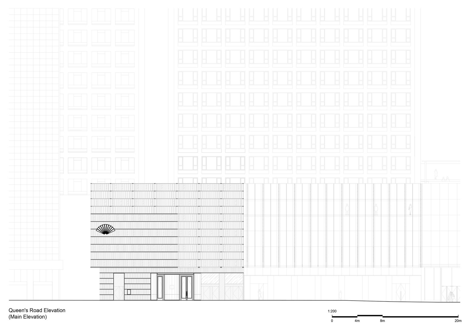 Elevation. The Urban Tapestry by Neri&Hu.