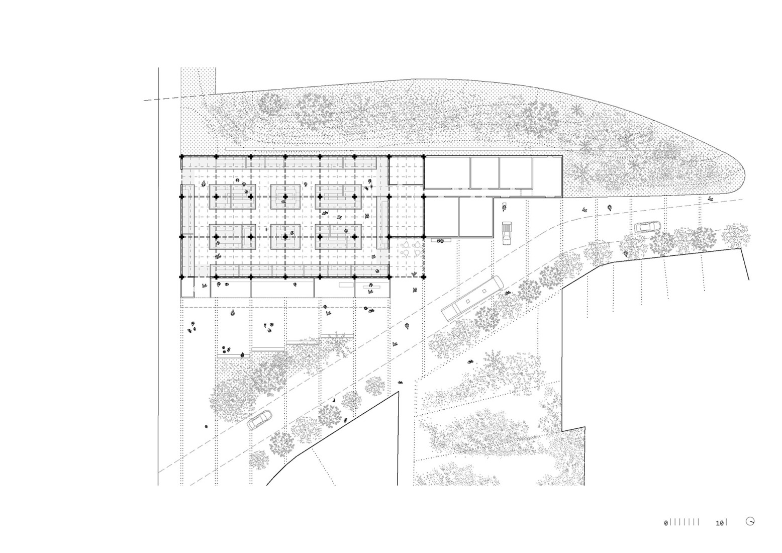 Plano estructural. Mercado Provisional de Horta, por Ravetllat Arquitectura + Carles Enrich Studio.