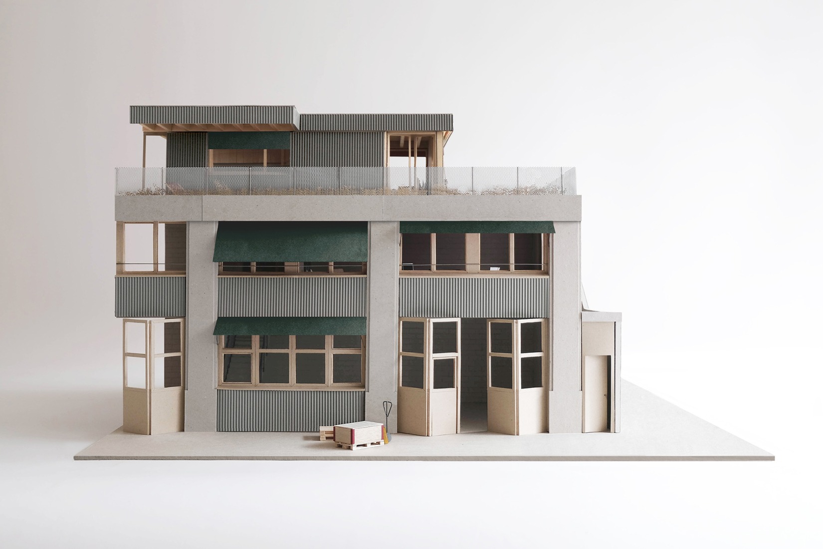 Maqueta. Edificio de uso mixto en Forel por Samir Alaoui Architects Sàrl. Fotografía por Samir Alaoui.