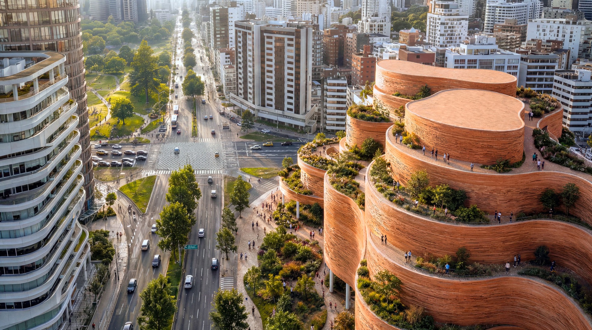 Propuesta ganadora en la fase final del concurso para proyectar el nuevo Museo Nacional del Ecuador. «Estratos Vivos», de SANAA junto con A0, CPA y JHS.