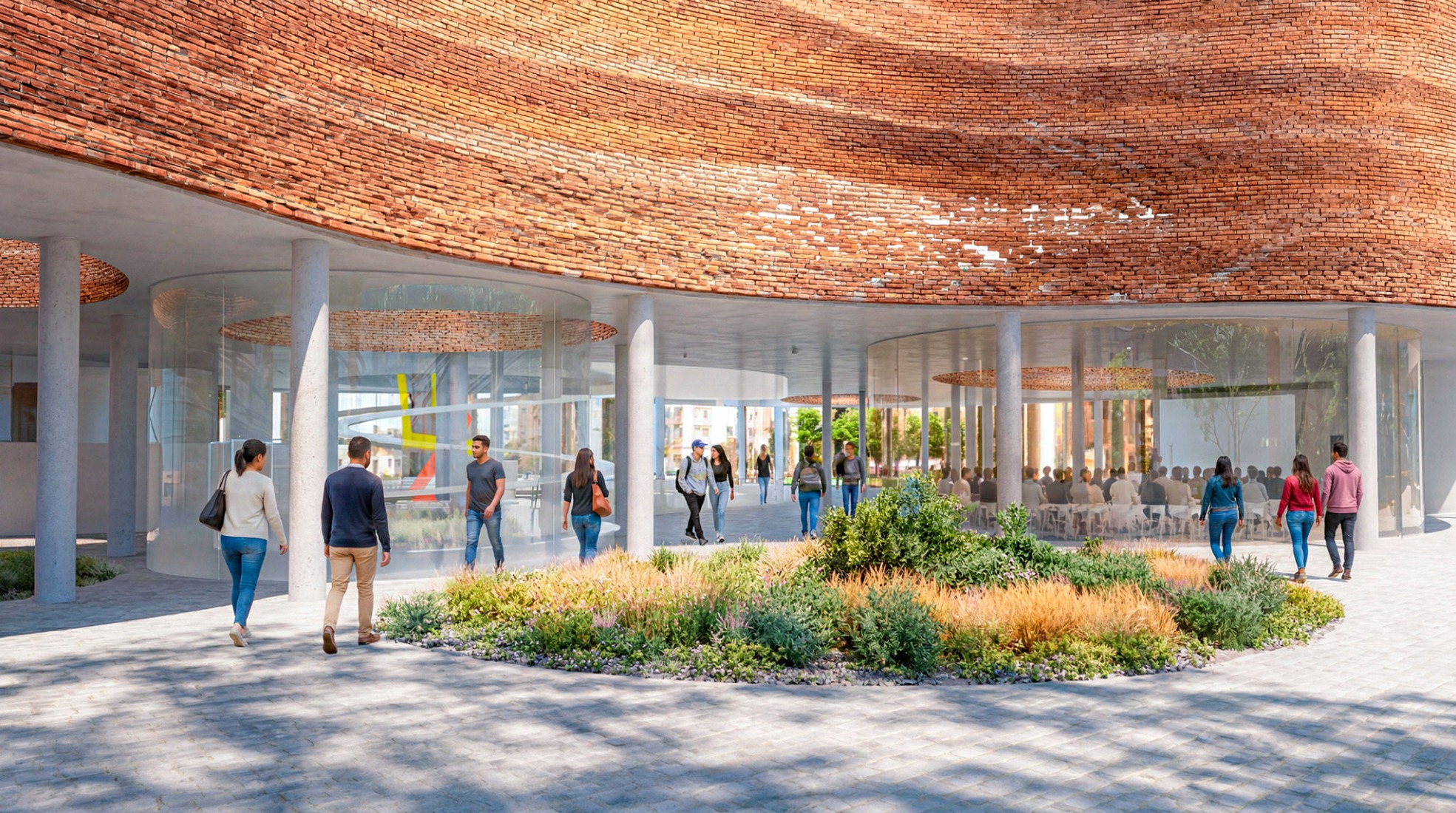 Propuesta ganadora en la fase final del concurso para proyectar el nuevo Museo Nacional del Ecuador. «Estratos Vivos», de SANAA junto con A0, CPA y JHS.