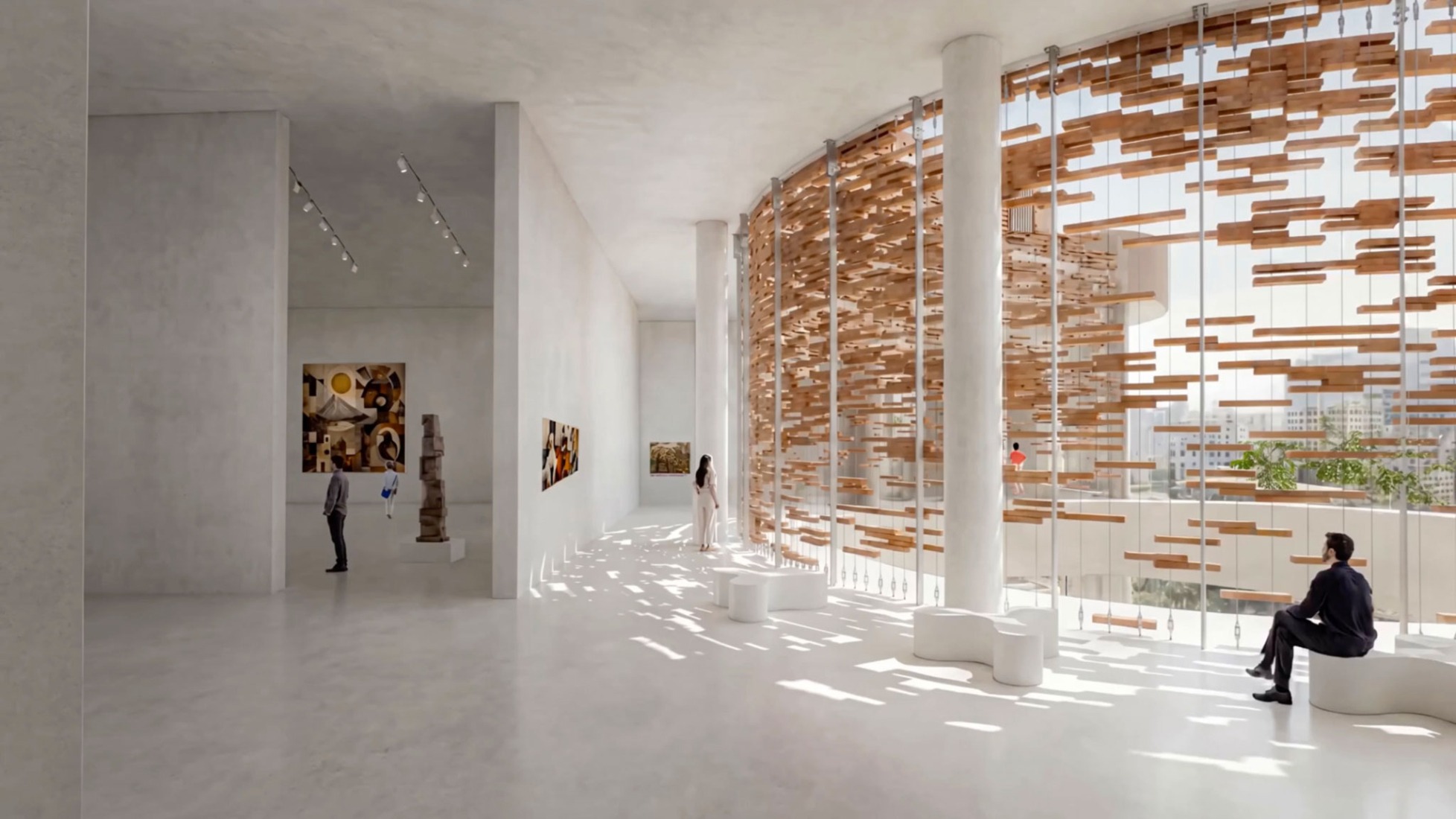 Propuesta ganadora en la fase final del concurso para proyectar el nuevo Museo Nacional del Ecuador. «Estratos Vivos», de SANAA junto con A0, CPA y JHS.